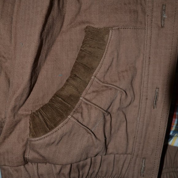 Spring Jacket with Corduroy Trim & Removable Hood - Picture 3 of 5